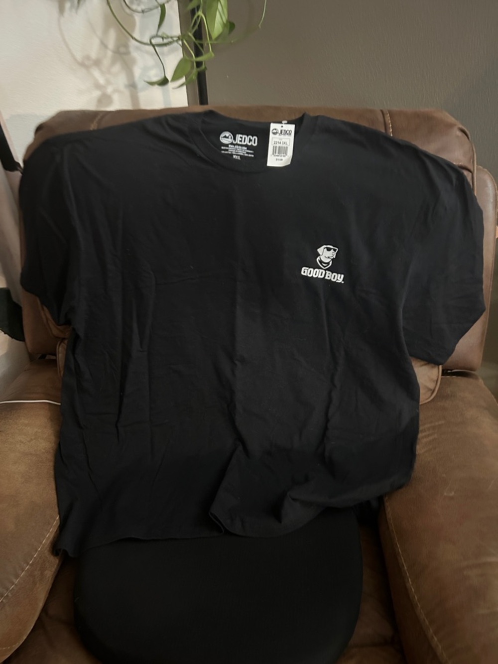 Good Boy Camouflage Black T- Shirt 3XL New